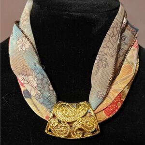 Elegant, Chic Gold Tone Fashion Scarf Slide. Read:Scarf not included